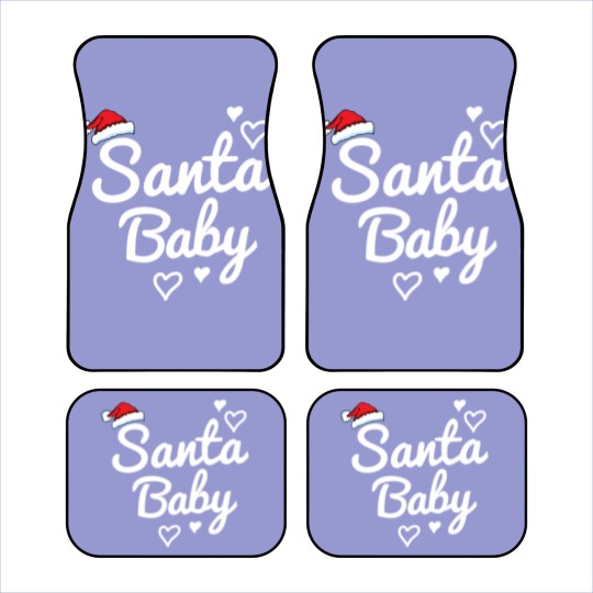Discover Santa Baby saying Car Mats