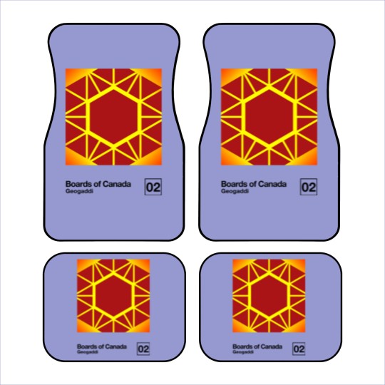 Discover Geogaddi / Minimal Style Graphic Artwork Design - Boards Of Canada - Car Mats