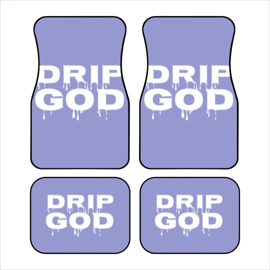Discover DRIP GOD white Car Mats