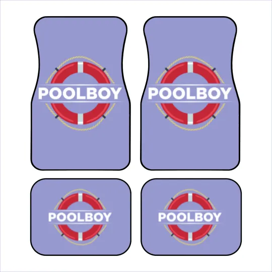 Discover Poolboy Lifeguard Swimming Pool Swimmer - Pool Boy - Car Mats