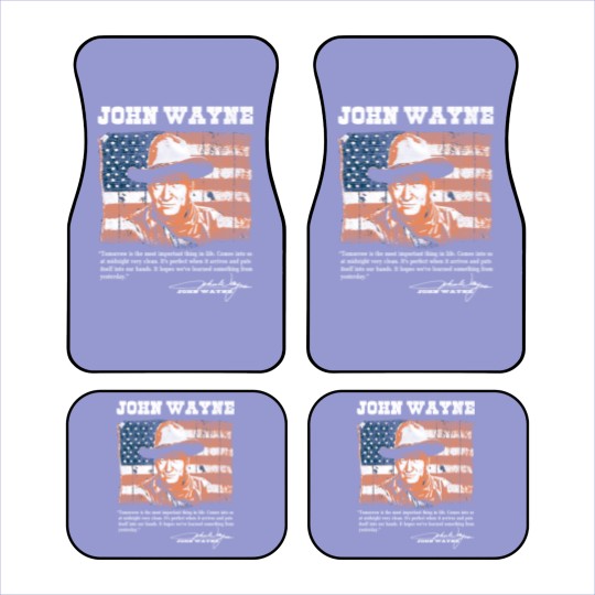 Discover John Wayne - Awesome John Wayne american flag te Car Mats