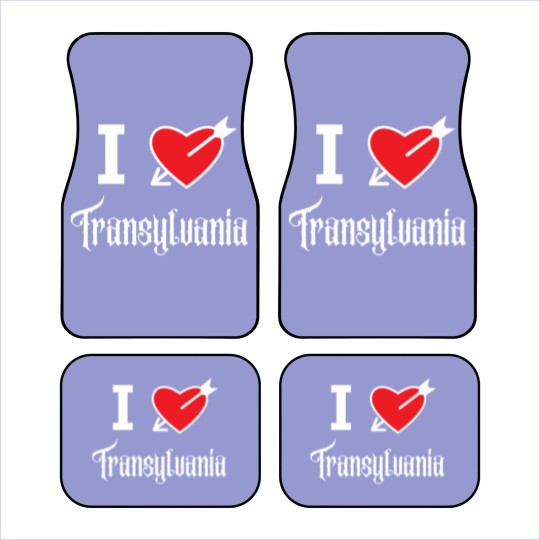 Discover I love Transylvania (white letters version) Car Mats