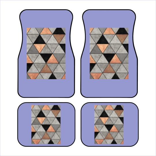 Discover Concrete and Copper Triangles 2 - Triangle - Car Mats