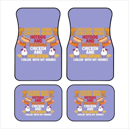 Discover Chicken Wing Macaroni Song Foodie Music Lover Car Mats