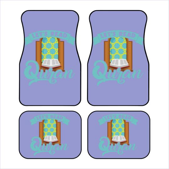 Discover Let´s Read Quran Mosque Islam Allah Prayer Gift Car Mats