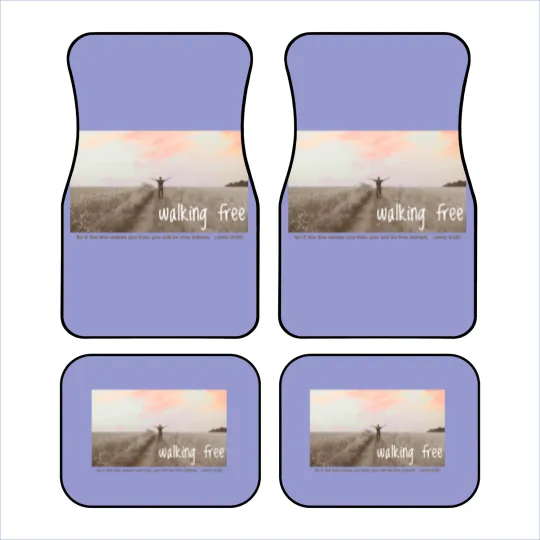 Discover Walking Free - Freedom because of Jesus Christ Car Mats