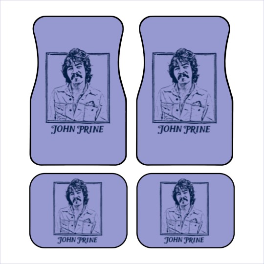 Discover John Prine // Retro Style Folk Music Design - John Prine - Car Mats