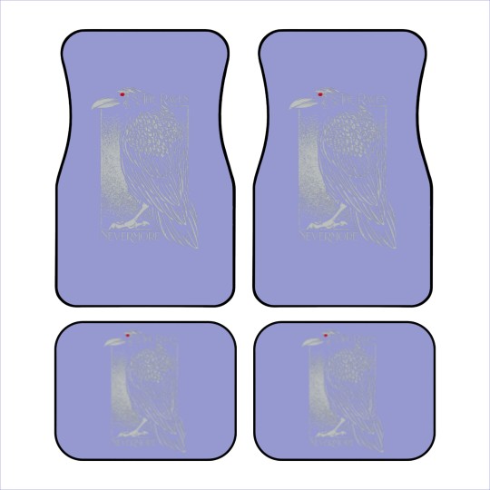 Discover Edgar Allan Poe The Raven Nevermore Distressed Car Mats