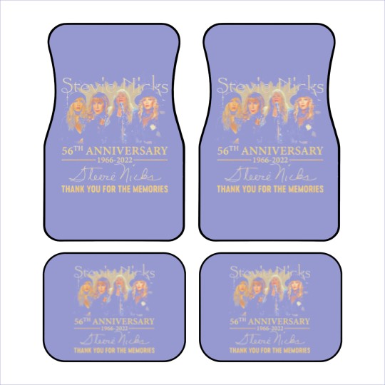 Discover Stevie Nicks 56th Anniversary Signature Car Mats, Stevie Nicks Fan Lover Car Mats