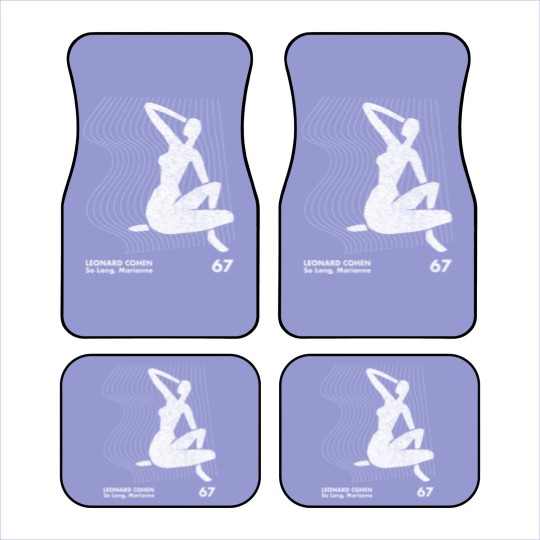 Discover Leonard Cohen / Minimalist Artwork Design - Leonard Cohen - Car Mats