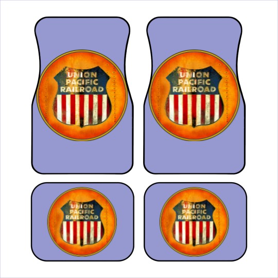 Discover Union Pacific Railroad - Badge - Railroad - Car Mats