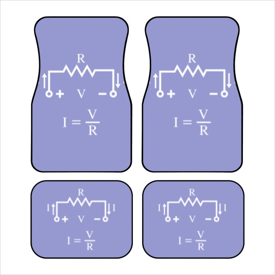Discover Ohm's Law Graphic - Ohms Law - Car Mats