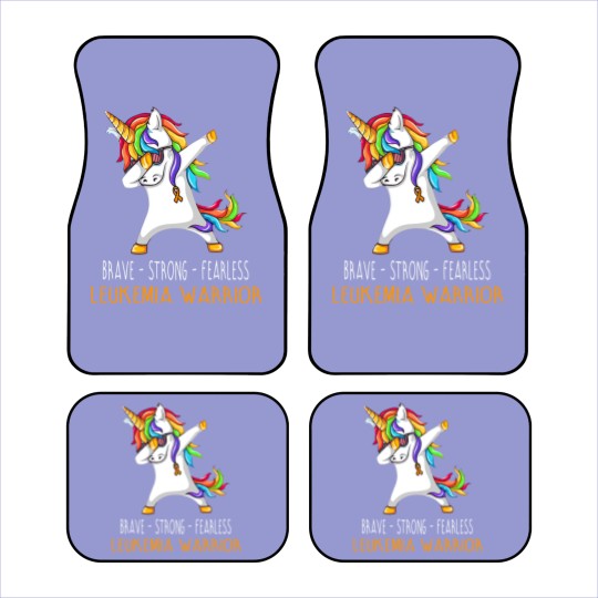 Discover Brave Strong Fearless LEUKEMIA Support LEUKEMIA Awareness Gifts - Leukemia Cancer Awareness - Car Mats