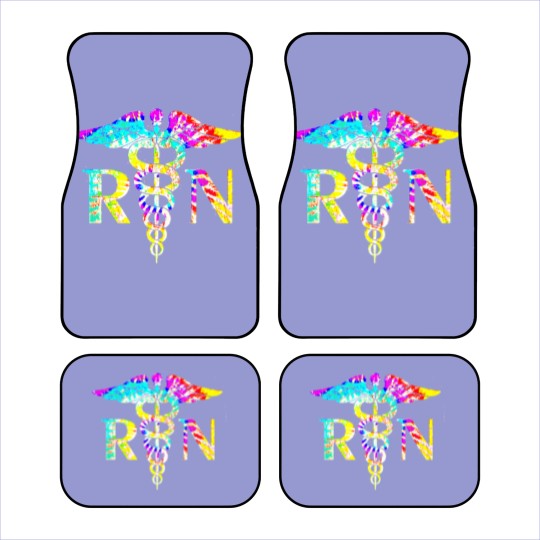 Discover Lovely Rn Registered Nurse Tie Dye Lovely Rn Registered Nurse Tie Dye Car Mats