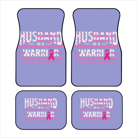 Discover Husband Of A Warrior Breast Cancer Awareness Support Squad Car Mats