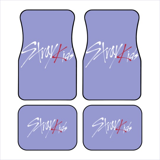 Discover Stray Kids Logo White Classic Car Mats