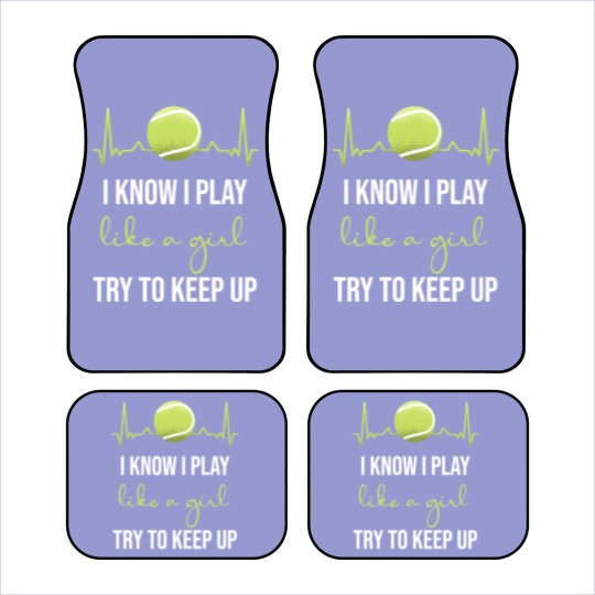 Discover Tennis Women Tennis Girls Car Mats