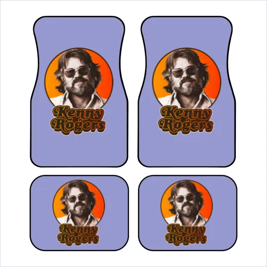 Discover Retro Kenny Rogers Country Tribute Classic Car Mats