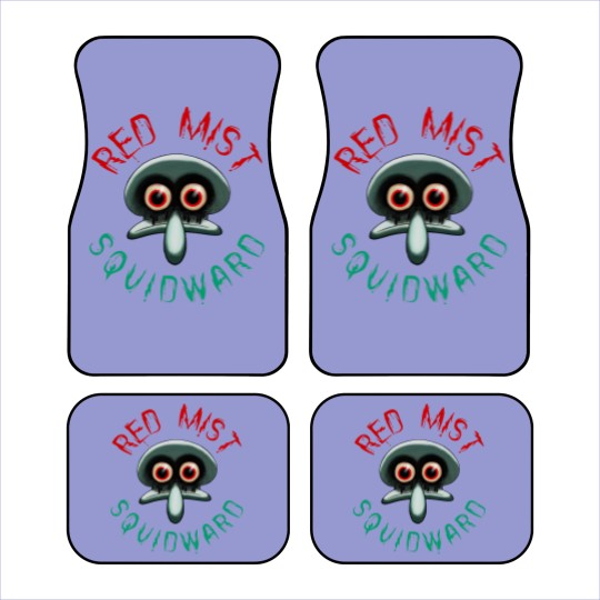Discover Red Mist Squidward - Scary - Car Mats