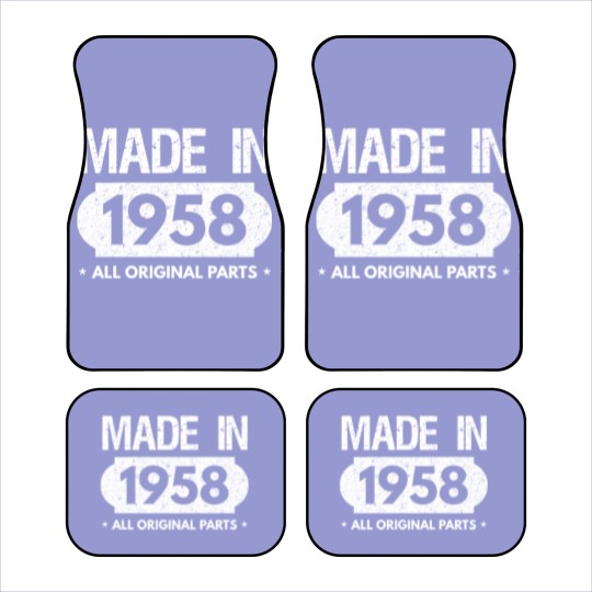 Discover Made In 1958-All Original Parts-60th Bday Car Mats