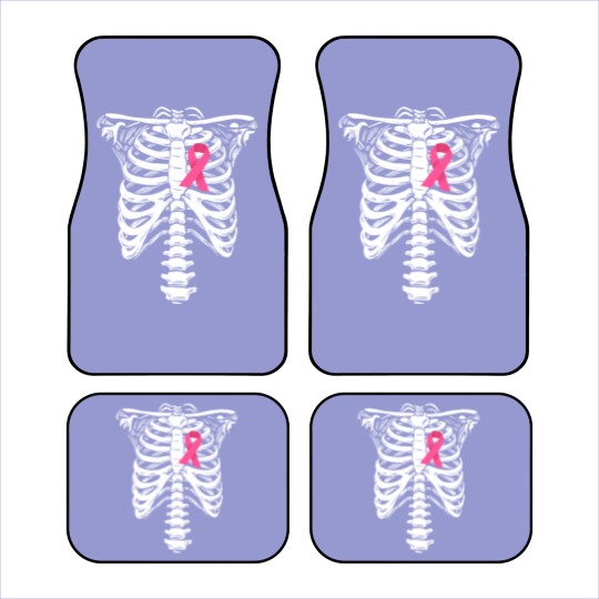Discover Breast Cancer Awareness Skeleton Wear Pink Ribbonb Car Mats