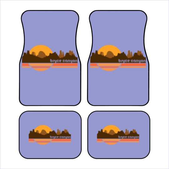 Discover Bryce Canyon 70s Retro Tourist Souvenir - Bryce Canyon - Car Mats