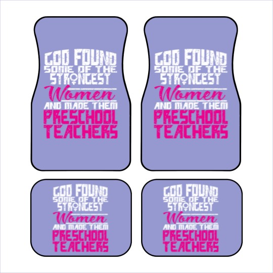 Discover Woman Preschool Teacher Gift Car Mats