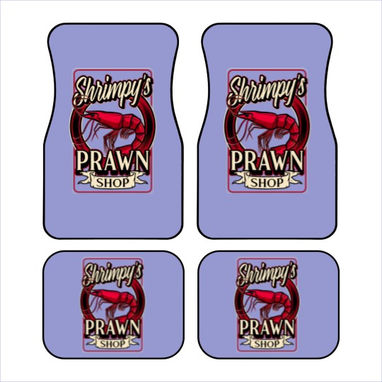 Discover Shrimpy's Prawn Shop Logo. Pawn Shop Prawn Pun Car Mats