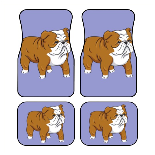Discover Cute English Bulldog Classic Car Mats