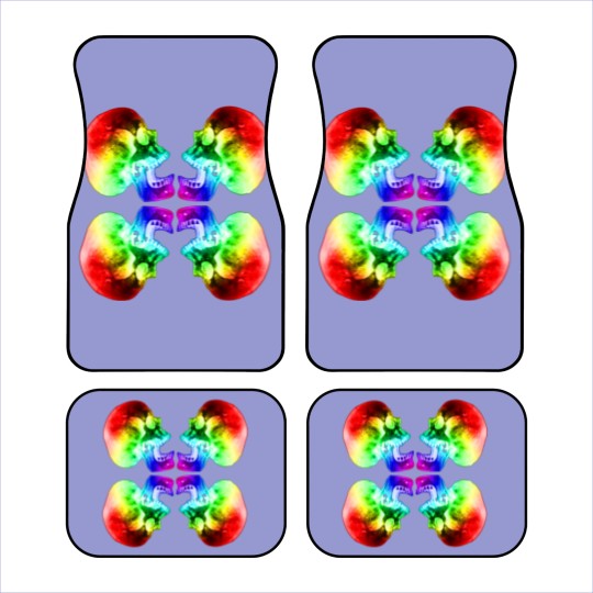 Discover Psychedelic Skulls #9 Car Mats