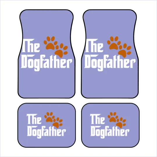 Discover Cool Dog Dad Dog Father Car Mats The DogFather Car Mats