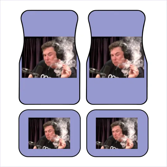 Discover Pfnetie  Elon Musk Smokes Short Sleeve Car Mats