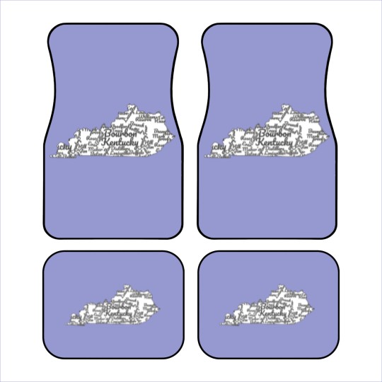 Discover Kentucky Car Mats I Bourbon Trail Map Gift Car Mats I Men Women