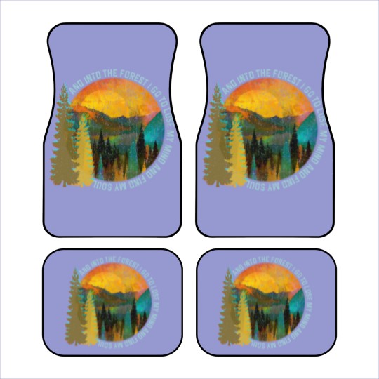 Discover Into The Forest I Go Hiking Car Mats Nature Lover Ca Car Mats