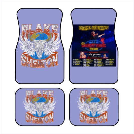 Discover Blake Shelton Back To The Honky Tonk Tour 2023 Car Mats