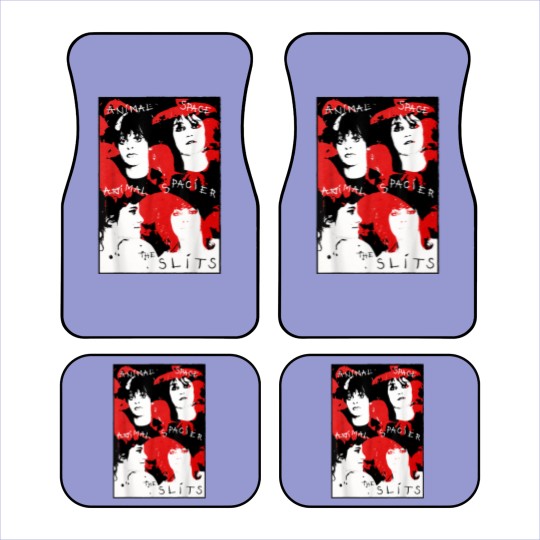 Discover the slits band punk rock distressed colorful grungy vintage Car Mats