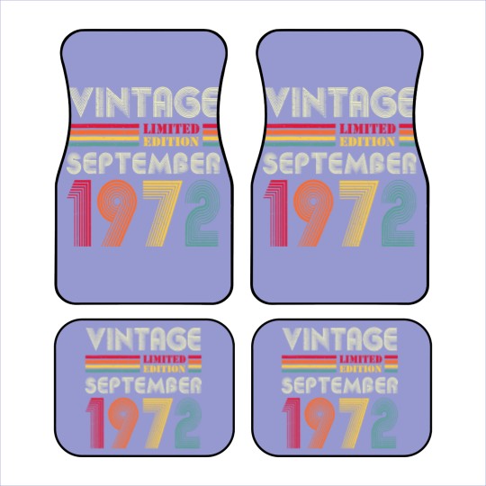 Discover 50 Year Old Vintage September 1972  Car Mats