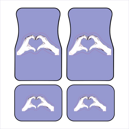 Discover Two hands making a heart Car Mats