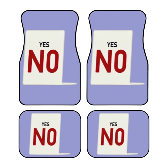 Discover Yes, NO - Casino - Car Mats