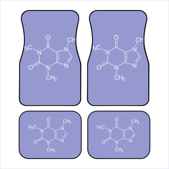 Discover Caffeine Molecule Coffee Coffee Lovers Funny Gift Car Mats