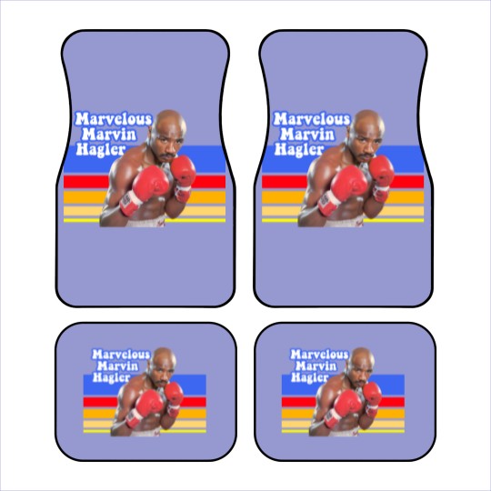 Discover Retro Marvelous Marvin Hagler Car Mats