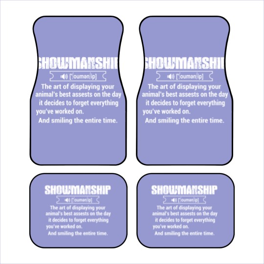 Discover Showmanship - showmanship define Car Mats