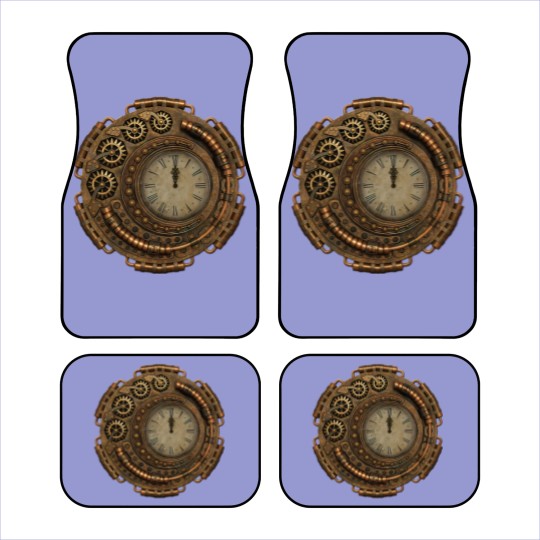 Discover Steampunk Clock Car Mats