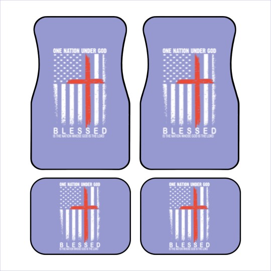Discover One nation under god blessed is the nation whose Car Mats