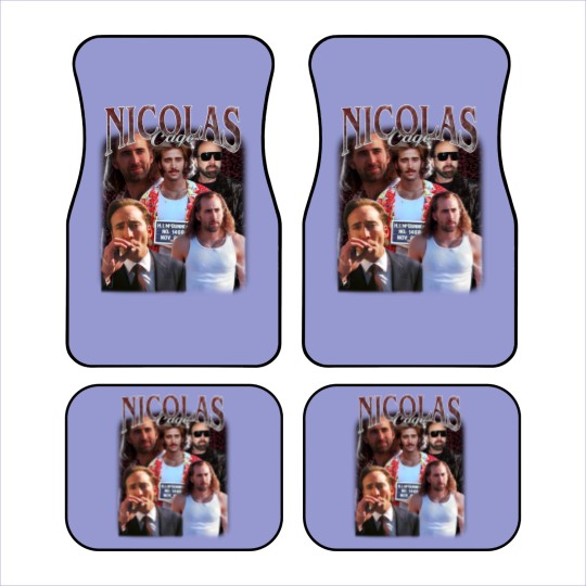 Discover Nicolas Cage Vintage Unisex Car Mats, Vintage Nicolas Cage Car Mats