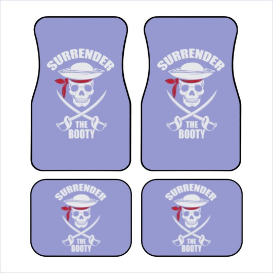 Discover Surrender to Booty Funny Pirate Saber Gift Car Mats