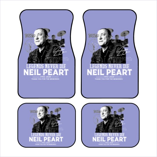 Discover Neil Peart Legends Never Die Car Mats