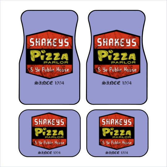 Discover Pizza Car Mats, Shakeys (vintage) Essential Car Mats, Shakeys Pizza Unisex Heavy Cotton Car Mats