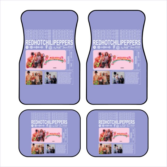 Discover Red Hot Chili Peppers Music Car Mats, World Tour 2023 Car Mats, Red Hot Chili Peppers Vintage Retro Gift