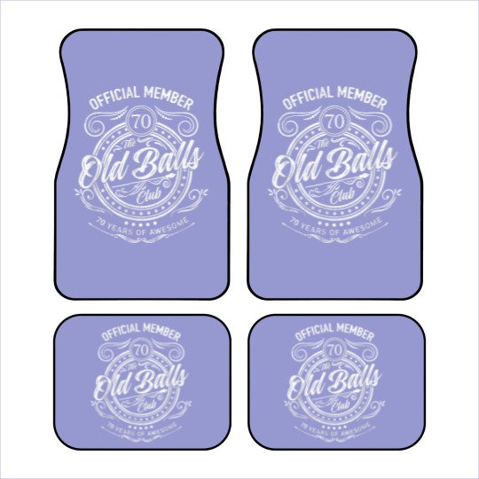 Discover Mens Vintage 1953 70th Birthday Old Balls Club 70 Years Bday Car Mats
